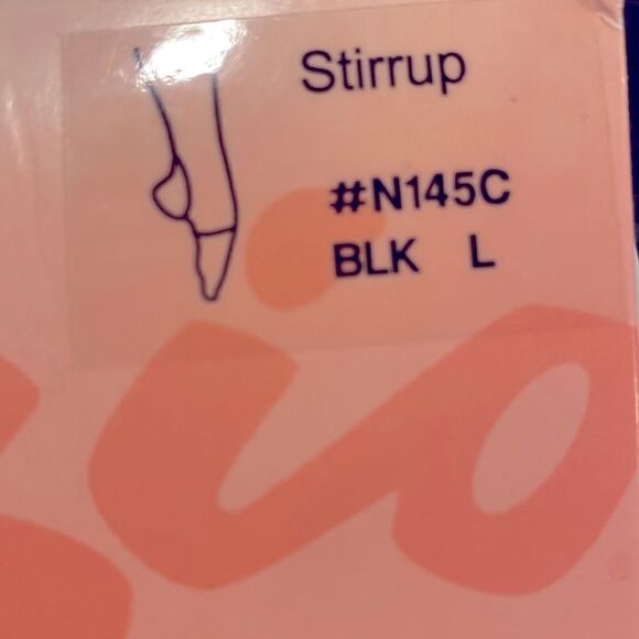 NEW 2 Pr Capezio Hold Stretch Stirrup Black Large - Picture 2 of 4